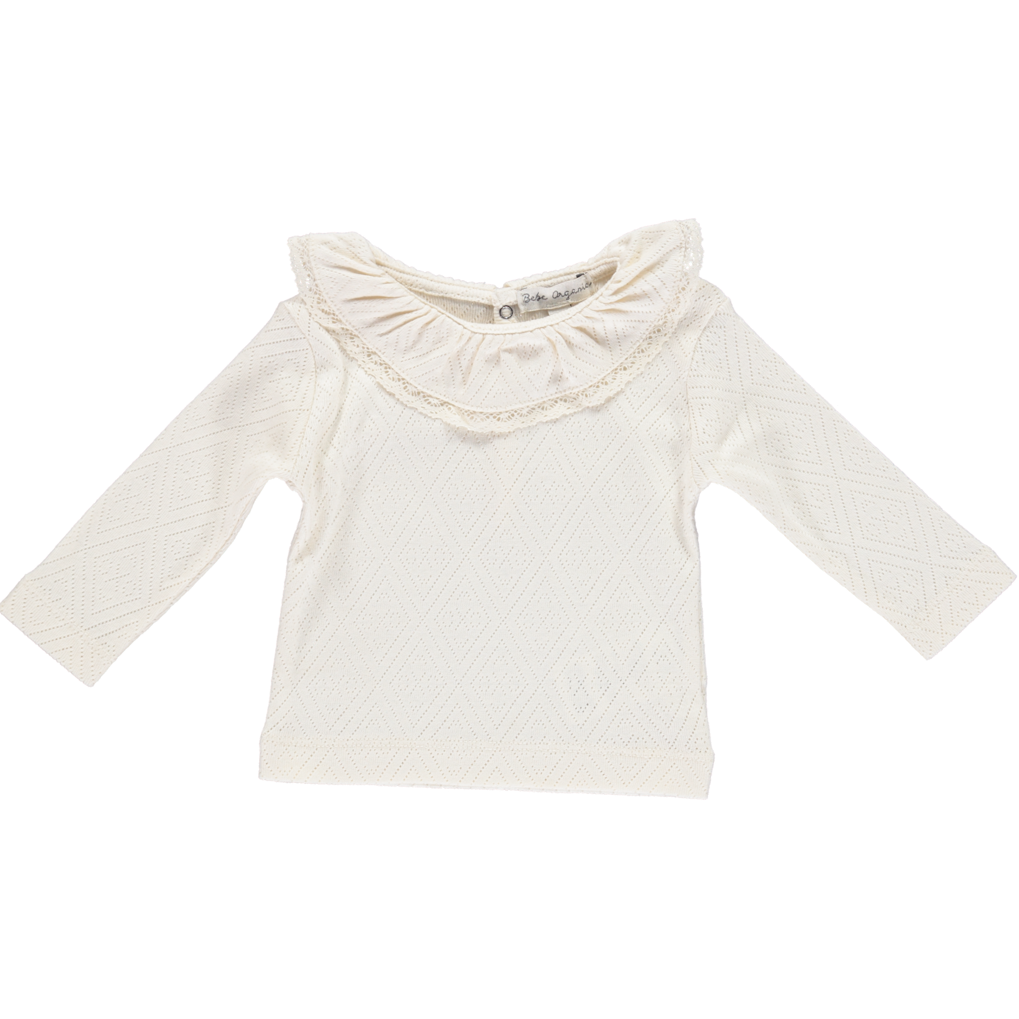 Bebe Lace Top Natural - pointelle