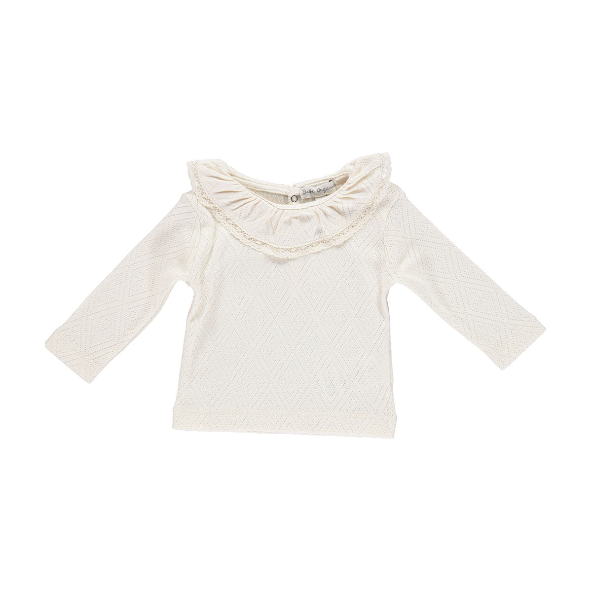 Bebe Lace Top Natural - pointelle